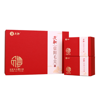 文新绿茶2025新茶高山信阳毛尖一级250g雨前礼盒茶