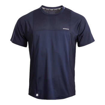 迪卡侬网球服短袖速干藏青色（圆领）XL/180-4565931