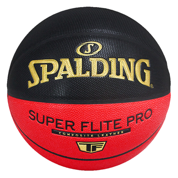斯伯丁炙热赛事篮球双色吸湿皮料防滑耐磨超级高手标准7号篮球77-200Y
