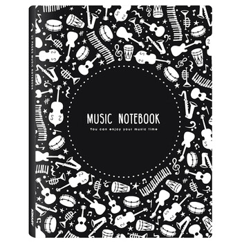 金得利谱夹子乐谱夹可修改钢琴谱夹册黑色谱夹a4文件夹曲谱夹阅谱歌谱本不反光学生吉他鼓琴音乐谱夹册CF220