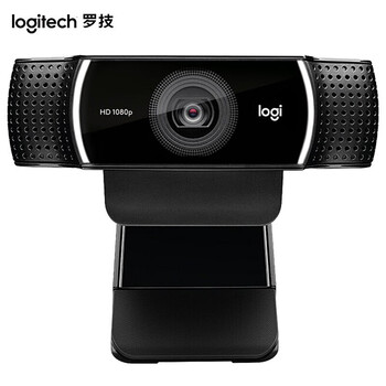 罗技（Logitech）C922 高清网络摄像头 直播会议网课摄像头 电脑笔记本家用摄像头 1080P 带麦克风