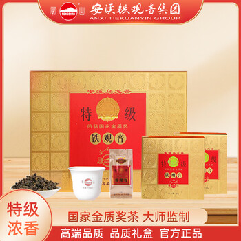 凤山乌龙茶安溪铁观音浓香型茶叶特级400g礼盒装节日礼物送礼送长辈