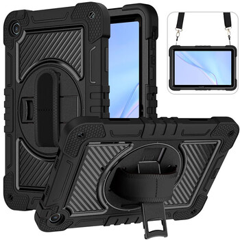 戎胜达硅胶套用于2023华为matepad SE保护10.4防摔11旋转外壳AGS5-W00擎云C5e 黑色 matepadSE10.4保护套