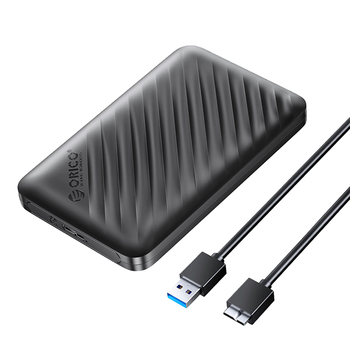 奥睿科(ORICO)移动硬盘盒2.5英寸USB3.0 SATA串口笔记本电脑外置硬盘盒固态机械ssd硬盘壳 黑2521U3升级