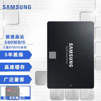 三星（SAMSUNG） 870 EVO 台式机/笔记本SSD固态硬盘 SATA3.0接口 250g固态硬盘
