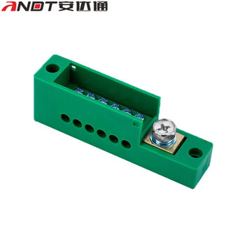 安达通 电线连接器 大功率电线连接器接头分线盒快速接线端子排接线盒 一进六出