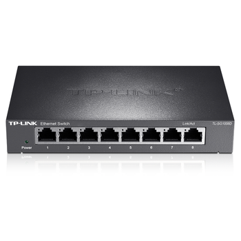 普联（TP-LINK） 8口千兆交换机 企业级交换器 监控网络网线分线器 分流器 金属机身 TL-SG1008D