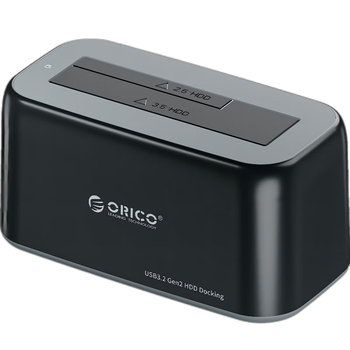 奥睿科(ORICO)移动硬盘盒底座3.5/2.5英寸SATA机械固态通用Type-C3.2台式笔记本ssd外置硬盘盒子-6819C3