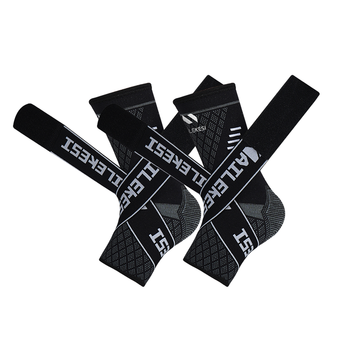 耐力克斯运动护踝绑带固定扭伤脚腕防崴脚保暖跑步篮球男士专用M码一对