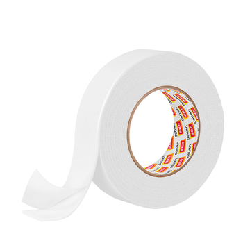 得力(deli)高粘EVA泡棉双面胶带 泡沫双面胶强力胶 36mm*5y*2.5mm加厚 白色12卷装 办公用品 30416