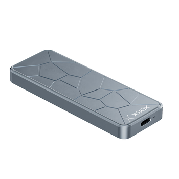 小盘(XDISK)256GB USB3.2移动固态硬盘（PSSD）M系列Type-C炫彩灰 时尚个性多灯光变幻防摔数据备份