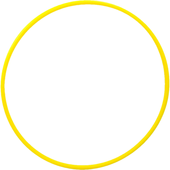 迪卡侬呼啦圈幼儿园小号儿童健身收腹美腰器材GYME亮黄色65cm 1704288