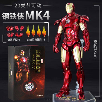 品牌直销钢铁侠mk85手办合金shf中动mk3mk2漫威复仇者联盟玩具摆件4