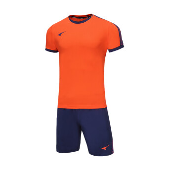 锐克（UCAN）UCAN锐克新款足球服套装男专业比赛球服短袖运动训练队服定制球衣 橘红 S