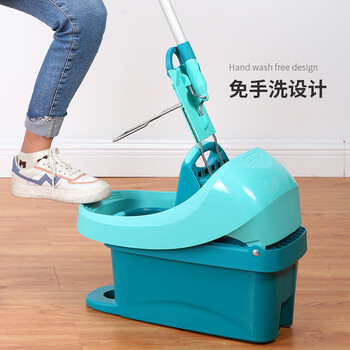利快 德国进口平板拖把42cm1布拖把桶拖地神器带桶一套家用一拖净 利快 德国进口平板拖把42cm1布拖把桶拖地神器带桶一套家用一拖净
