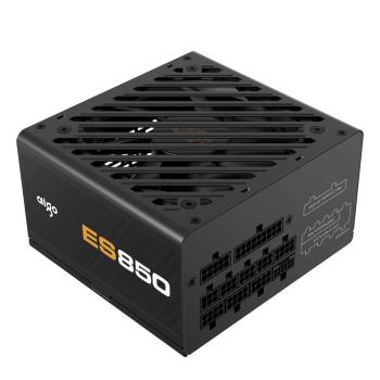 爱国者（aigo）电竞ES850W ATX3.0金牌全模组 黑色 台式机电脑主机电源（80PLUS金牌/原生PCIE5.0/大单路12V）