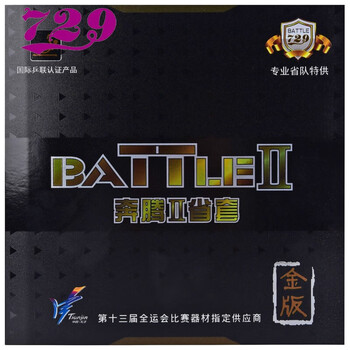 729 奔腾2省套金版专业版 乒乓球胶皮乒乓球拍反胶套胶 红色 40度
