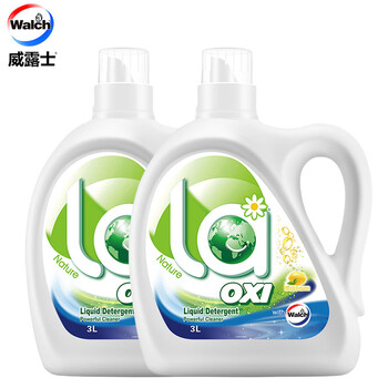 威露士洗衣液 除菌除螨家用机洗 la有氧洗衣液柠檬味3L*2 超值实惠装