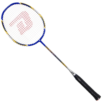 红双喜DHS羽毛球拍单拍碳素比赛羽拍EG601蓝色(已穿线附手胶)