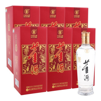 陈年老酒收藏酒董酒新贵董2015年54度董香型白酒500ml6瓶