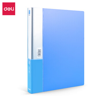 得力（deli）A4纸三孔活页夹 O型D型多孔档案夹资料夹子 办公用品 5384 背宽35mm 3孔O型夹