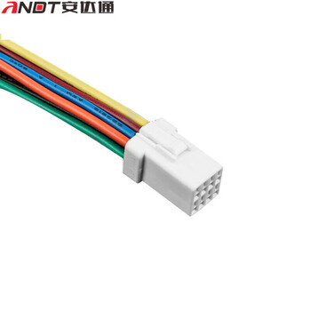 安达通 汽车连接器 汽车防水接插件连接器JST公母对接头接线端子插头 JST-6芯母头带线