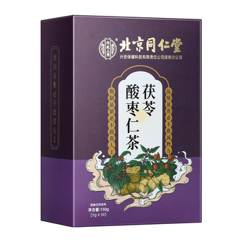 同仁堂 北京同仁堂酸枣仁百合茯苓茶枸杞决明子茶重瓣红玫瑰养生茶150g