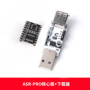 凯元达 语音识别模块 串口一键下载AI离线语音开发板天问学习模块ASR-PRO核心板+下载器（2个）