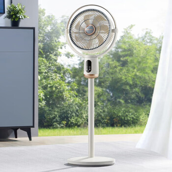 摩飞电器（Morphyrichards）电风扇落地扇 直流变频静柔音摇头风扇 一级能效7叶大风量遥控电风扇MR3702白