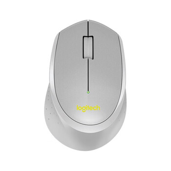 罗技（Logitech） M330 无线鼠标 轻音鼠标 办公鼠标 右手鼠标 带无线微型接收器 灰色