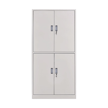 悦山 办公文件柜资料柜档案柜加厚铁皮柜子 通双节柜 850*390*1800
