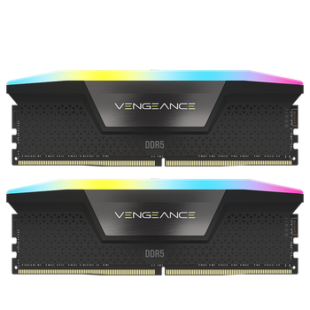 美商海盗船 (USCORSAIR) 96GB(48Gx2)套装 DDR5 6600 台式机内存条 复仇者 RGB灯条 黑色 C32 美商海盗船 (USCORSAIR) 96GB(48Gx2)套装 DDR5 6600 台式机内存条 复仇者 RGB灯条 黑色 C32