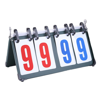 威仕顿记分牌 篮球足球排球羽毛球比赛球类积分翻分计分器牌 钢制四位