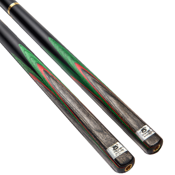 奥秘雷泽台球杆黑八小头黑8中式八球斯诺克16彩中头桌球杆通杆10mm