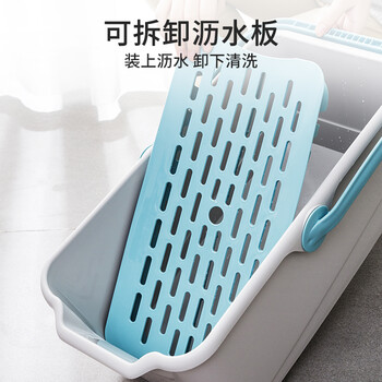 美丽雅拖把清洗桶47.5cm口径长方形胶棉平板大号清洁墩布拖布桶拖把盆 美丽雅拖把清洗桶47.5cm口径长方形胶棉平板大号清洁墩布拖布桶拖把盆