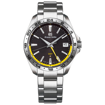 冠蓝狮(grand seiko)精工gs独立高端品牌日本原装进口全球限量黑盘