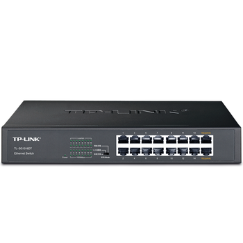 普联（TP-LINK） 16口全千兆交换机 非网管T系列 企业级交换器 监控网络网线分线器 分流器 TL-SG1016DT