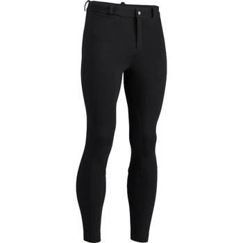 迪卡侬马术裤男士基础款棉质半皮马裤舒适耐磨易穿脱裤2883504