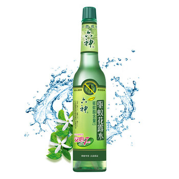 六神花露水驱蚊液清凉舒爽祛痱止痒经典玻璃瓶195ml*30瓶
