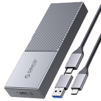 奥睿科(ORICO)M.2 NVMe移动硬盘盒SSD固态m2硬盘盒适用笔记本电脑外置盒20Gbps全铝/内置散热马甲M207C3