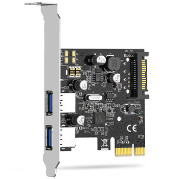 魔羯（MOGE）PCIE x1转双口USB3.0扩展卡PCI-E转两口USB Gen1转接卡 瑞萨NEC芯片 MC2010