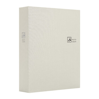 NCL仲林插袋式布艺相册160张6寸/80张7寸混装/小容量影集/家庭相薄照片书 米白 NBPK-KG160-BE