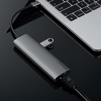 ThinkPad联想 Type-C扩展坞 USB分线器 RJ45千兆网口转接头 HDMI转换器 PD快充 苹果笔记本拓展坞LC06-R