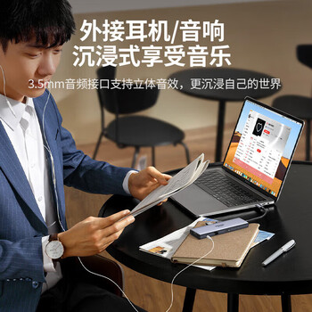 绿联Type-C扩展坞HUB读卡拓展坞HDMI/VGA转接头雷电4分线器USB千兆网口苹果15Book Air华为小米 25043