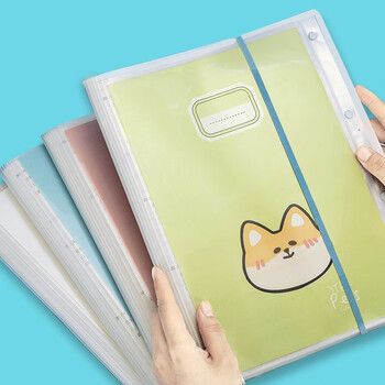 法拉蒙（faramon ）A3多层试卷收纳袋学生初高中生大容量插页资料册透明文件夹多功能档案袋 4本混合装40页