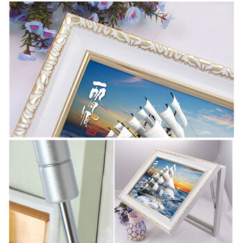 中画家居 电表箱装饰画水晶液压推拉欧式有框装饰画电源盒开关箱配电箱电闸墙壁画 18(横款) 液压水晶面50*40(可挡40*30)