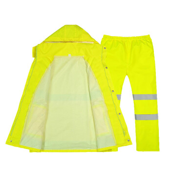 
                                        谋福 雨衣 荧光黄分体雨衣雨裤服装套装交通执勤雨衣骑行雨衣 4XL 185                