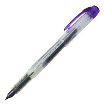 日本进口 白金（PLATINUM）PPQ-200 透明杆彩色钢笔 万年钢笔 紫色