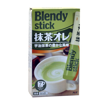 马克西姆 AGF blendy抹茶欧蕾84g/盒 日本进口 可冲饮7杯清香绿茶