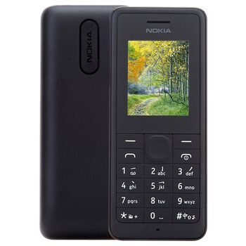 诺基亚(NOKIA) 106 (RM-1121) 黑色 移动联通2G手机